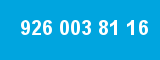 926 003 81 16